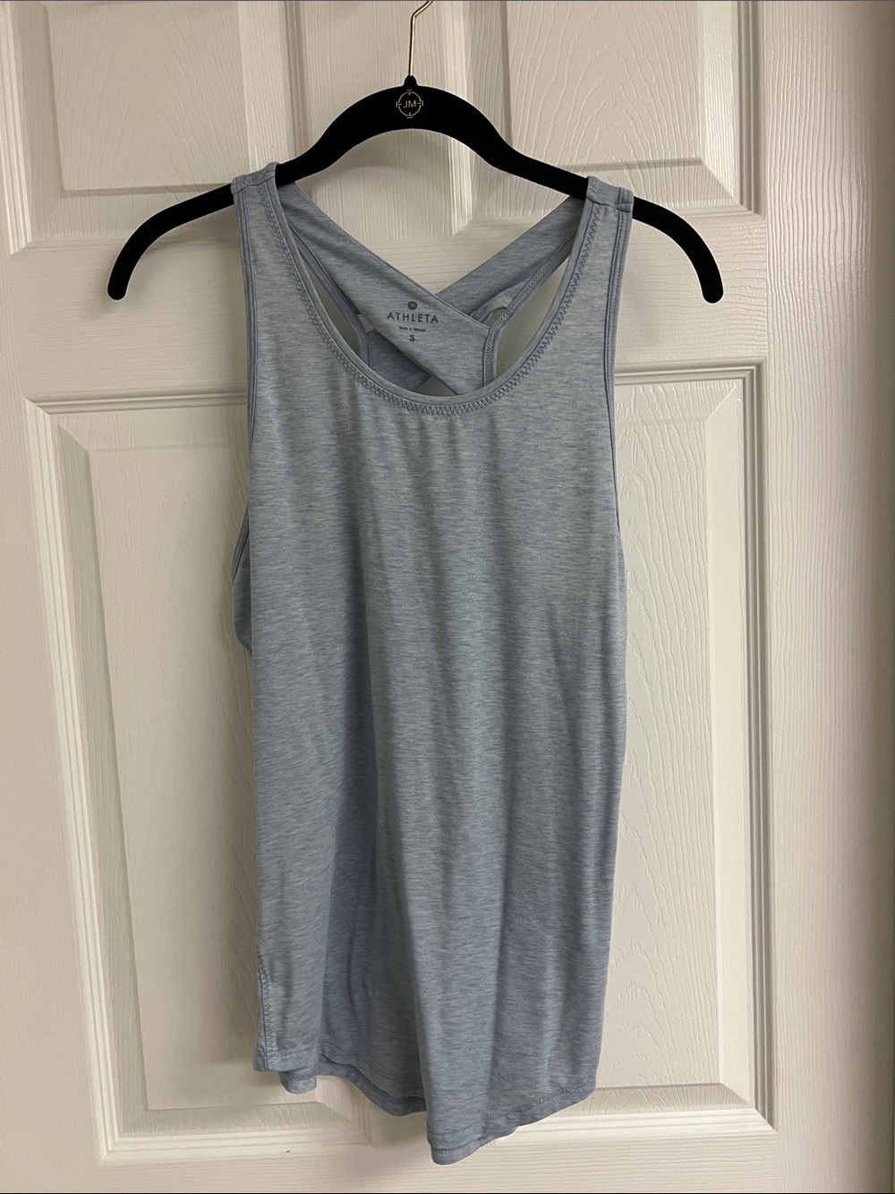 Athleta Pale Blue Crossback Performance Tank